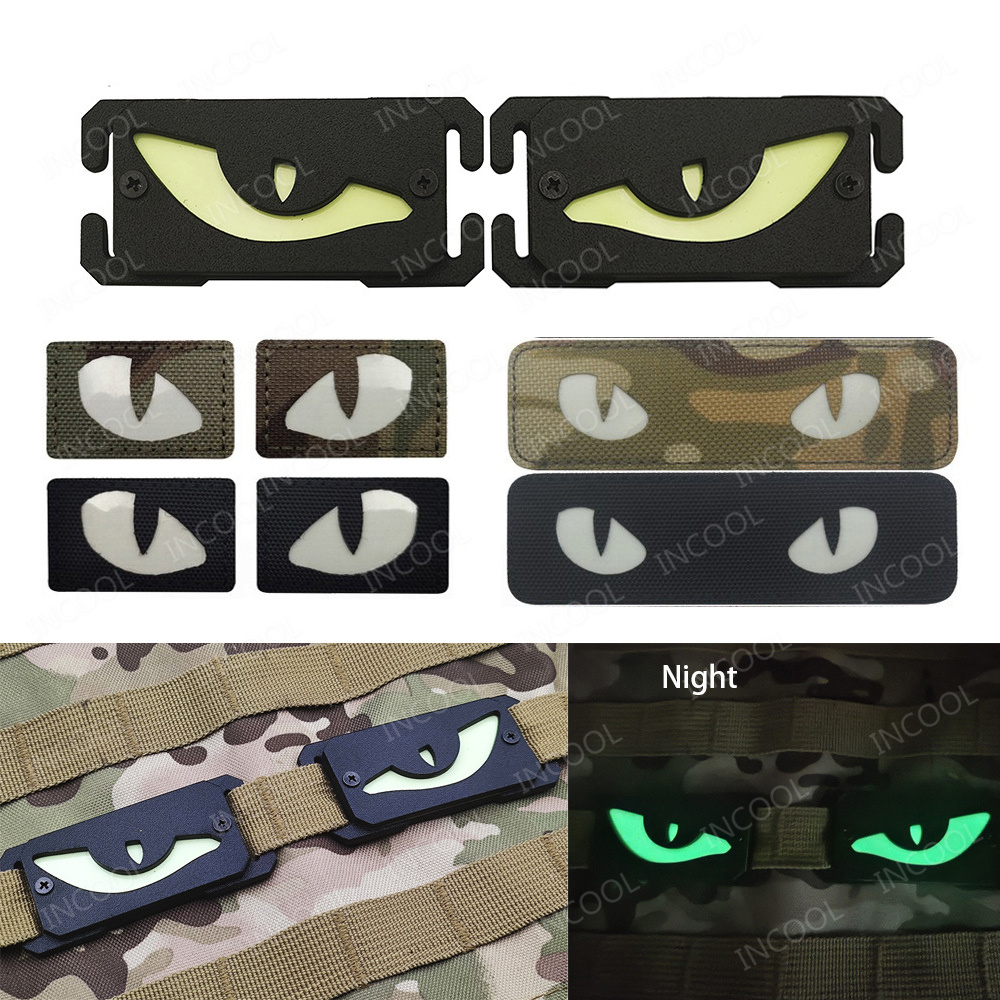 Cat Eyes Glow In Dark Patches  - Hunting Blind Fabric ulasan dan harga