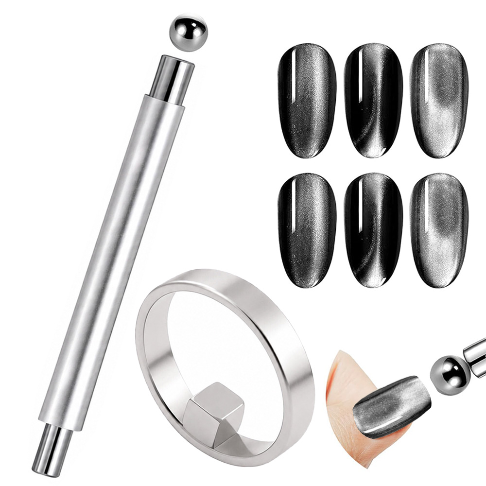 3-in-1 Cat Eye Magnet Nail Art - Tactical Pen Tool ulasan dan harga