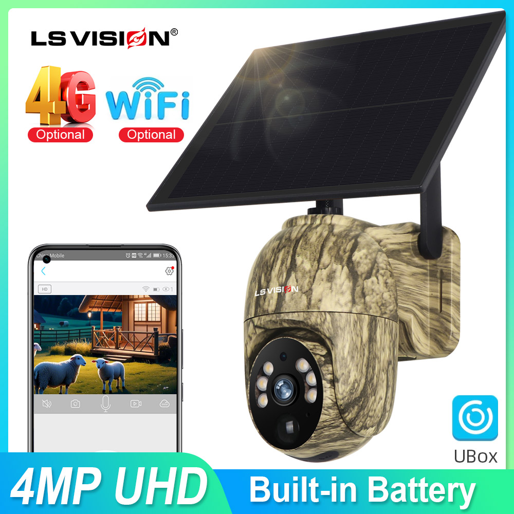 LS VISION 2K Solar Security Ca - Outdoor Hunting Camera Wifi ulasan dan harga