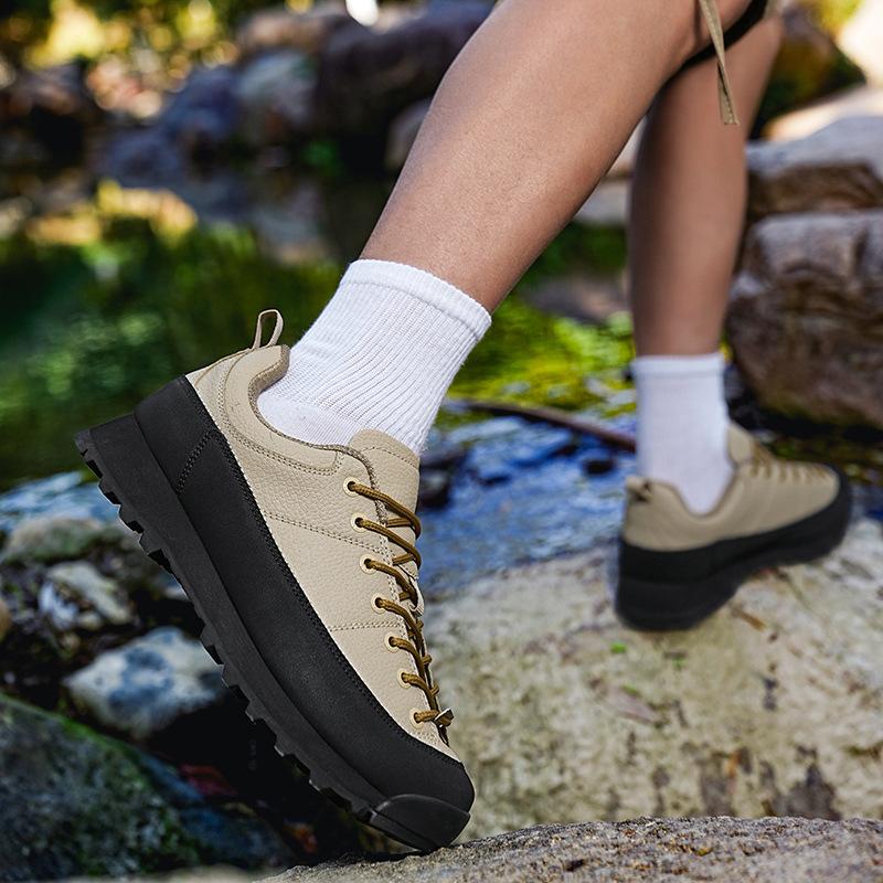 Trendy Leather Shoes Hiking Me - Hunting Outdoor Brands ulasan dan harga