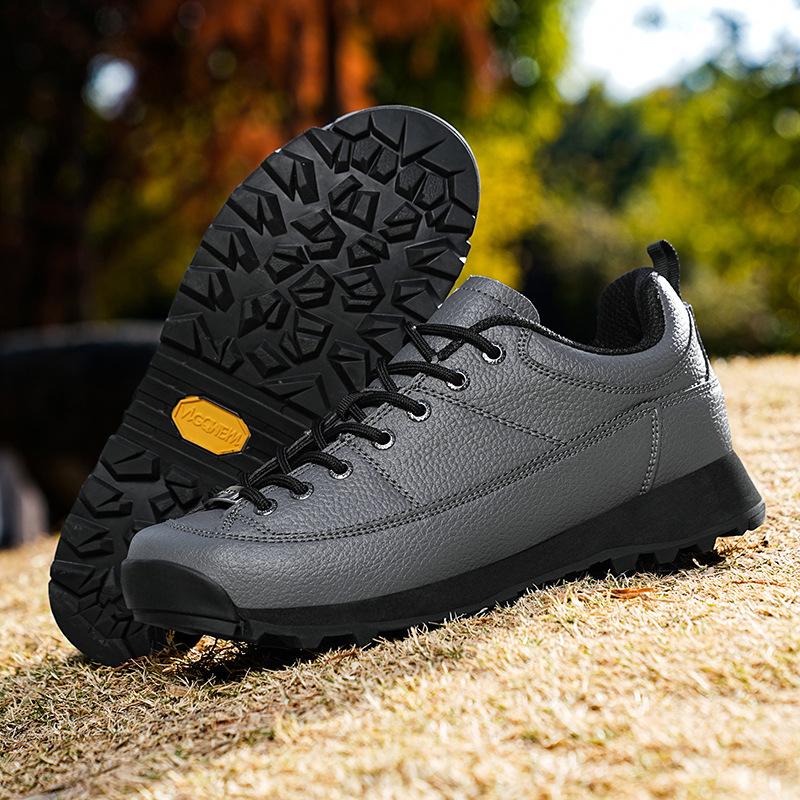 Trendy Leather Shoes Hiking Me - Hunting Outdoor Brands ulasan dan harga