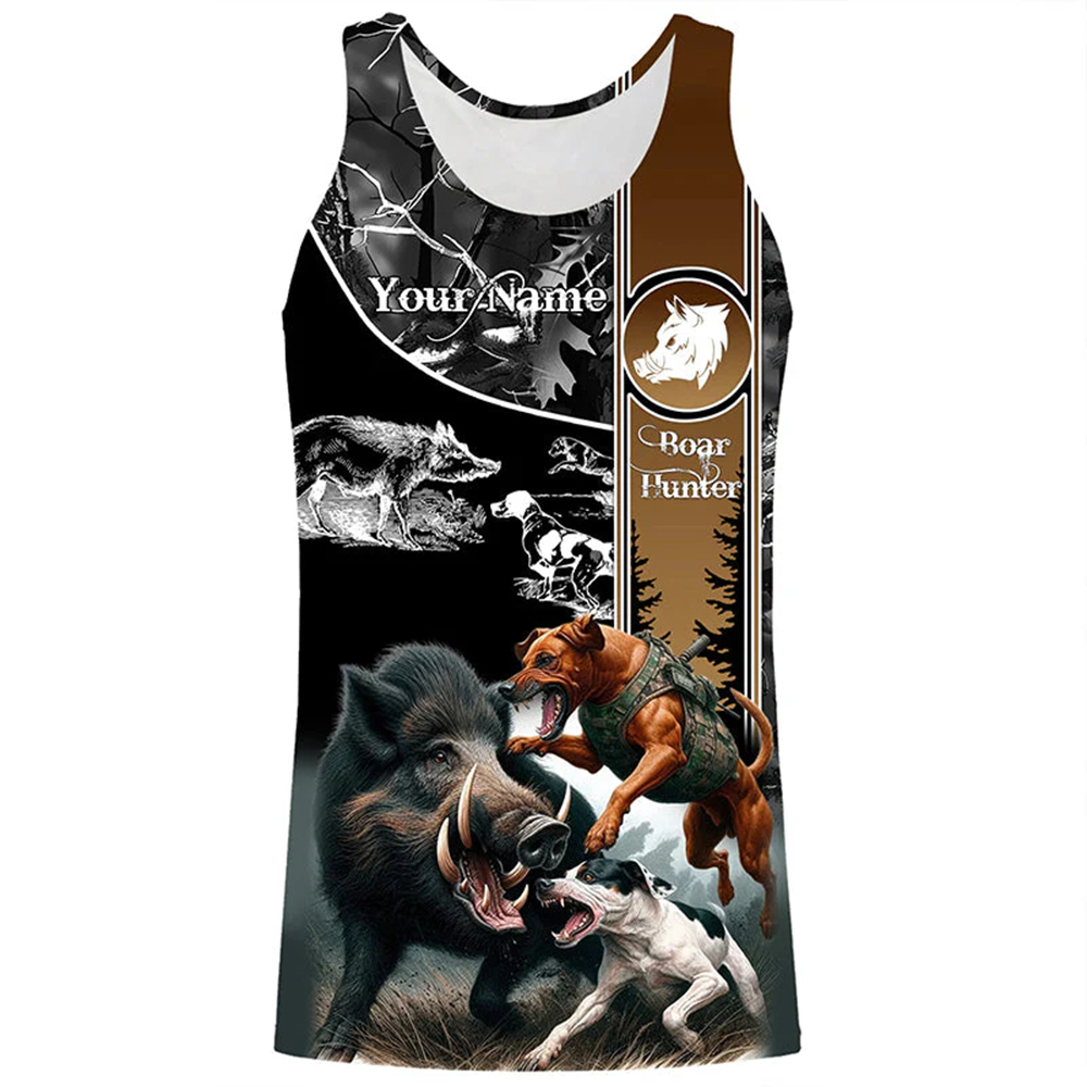 Custom Name Boar Hunter Tank T - Wildman Hunting & Outdoor Linton'S Corner Silver Lakes ulasan dan harga