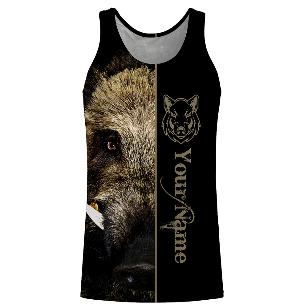 Custom Name Boar Hunter Tank T - Wildman Hunting & Outdoor Linton'S Corner Silver Lakes ulasan dan harga