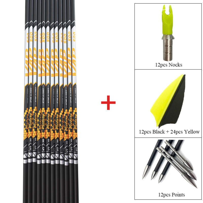 12pcs DIY Archery ID 4.2mm Spi - Arrow Carbon Shaft ulasan dan harga