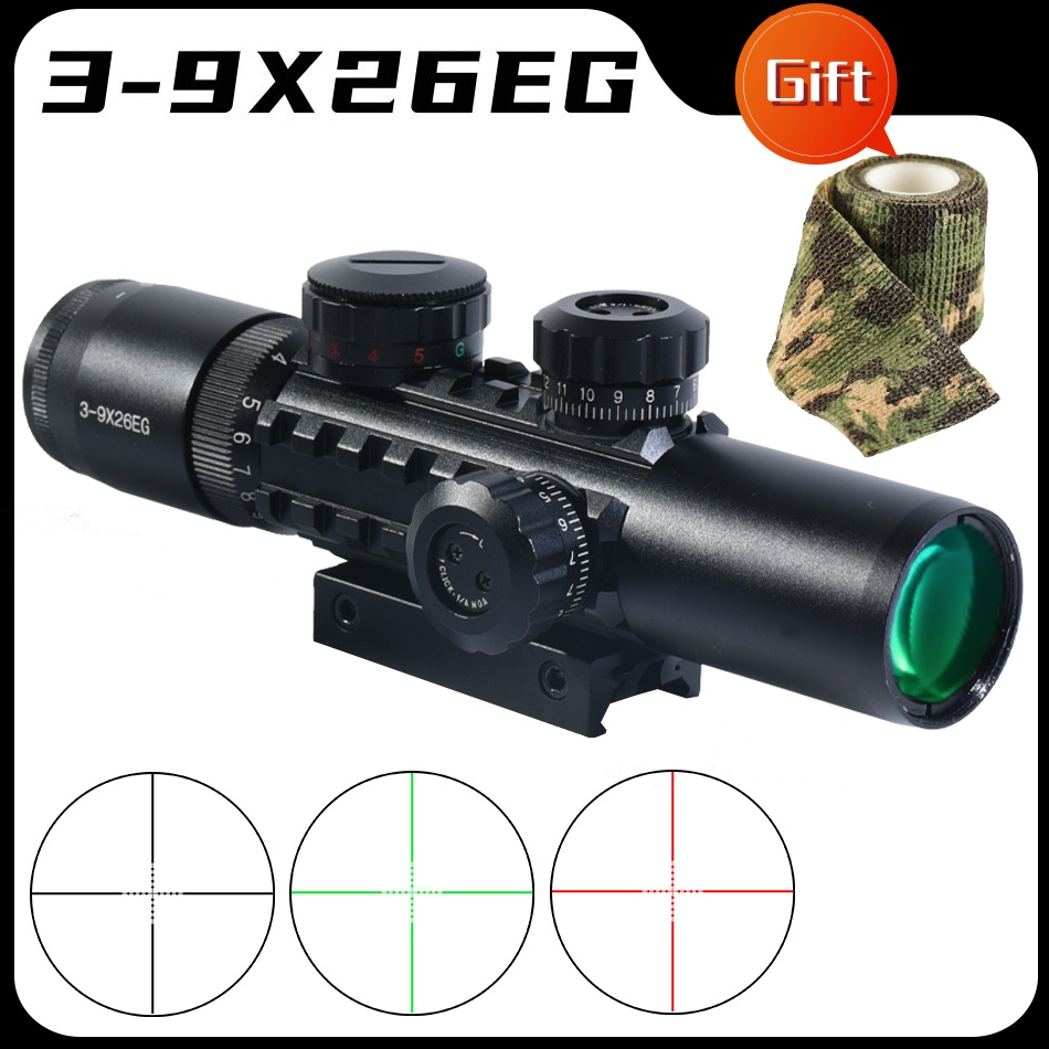 Tactical 3-9X26EG Crossbow Sho - Crossbow Scope Sight ulasan dan harga