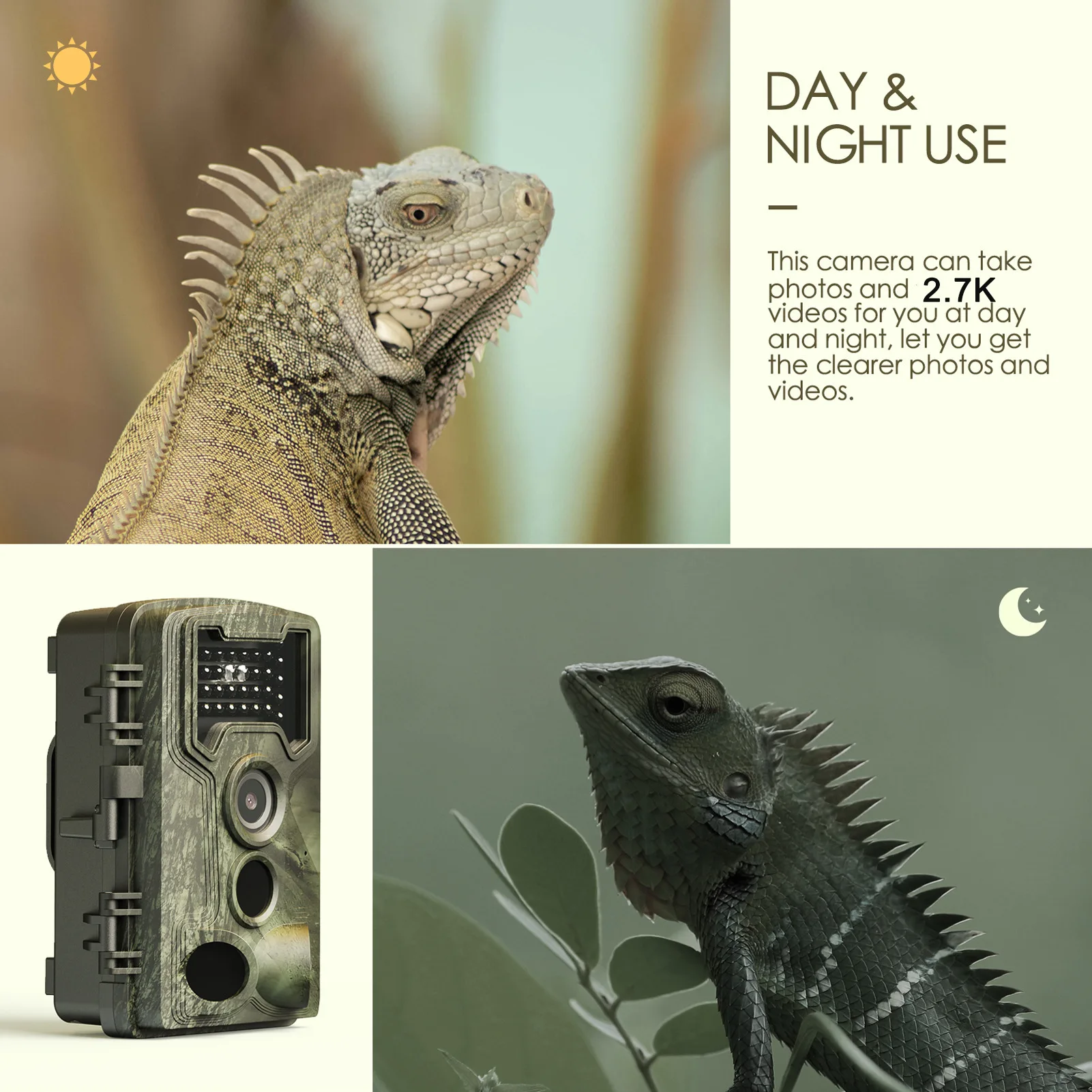 Camera 58MP 2.7k Hunting Trail - Outdoor Hunting Camera Wifi ulasan dan harga