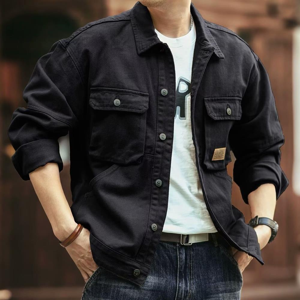 Retro American Denim Jacket Me - Hunting Outdoor Brands ulasan dan harga