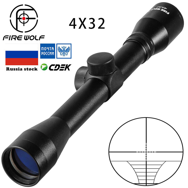 FIRE WOLF 4X32 Bow Cross Tacti - Crossbow Scope Sight ulasan dan harga