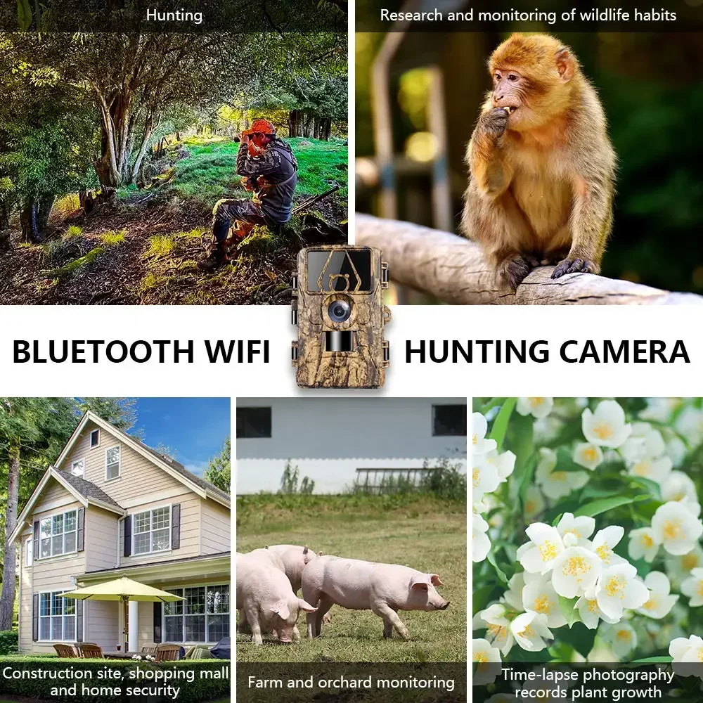PR801W WIFI 8K 60MP Digital Tr - Outdoor Hunting Camera Wifi ulasan dan harga