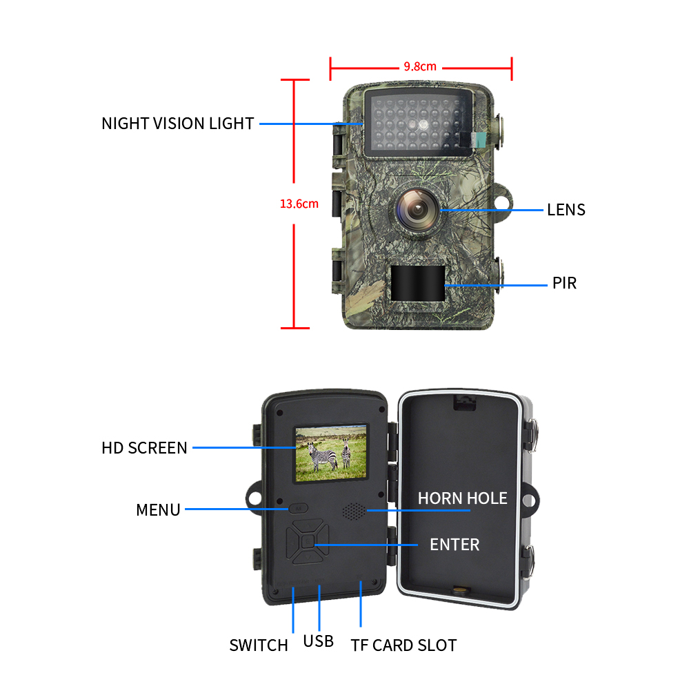 Trail Camera 12MP 1080P Wildli - Trail Camera Infrared ulasan dan harga