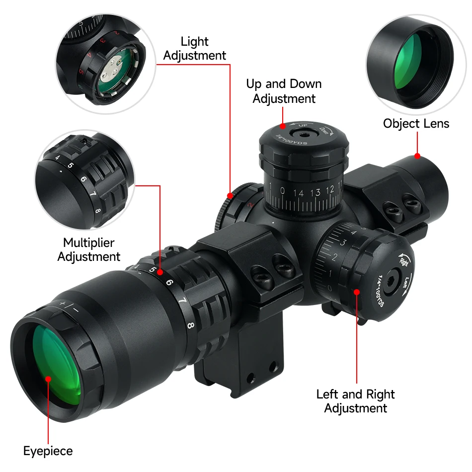 2-8x20IR Hunting Rifle Scopes  - Crossbow Scope Sight ulasan dan harga