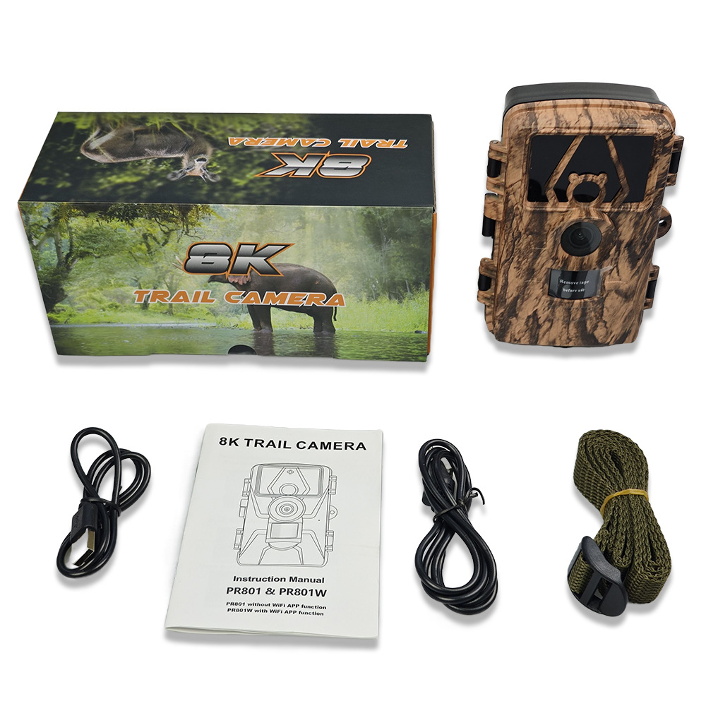 PR801W Ultra Clear 8K Video 60 - Outdoor Hunting Camera Wifi ulasan dan harga