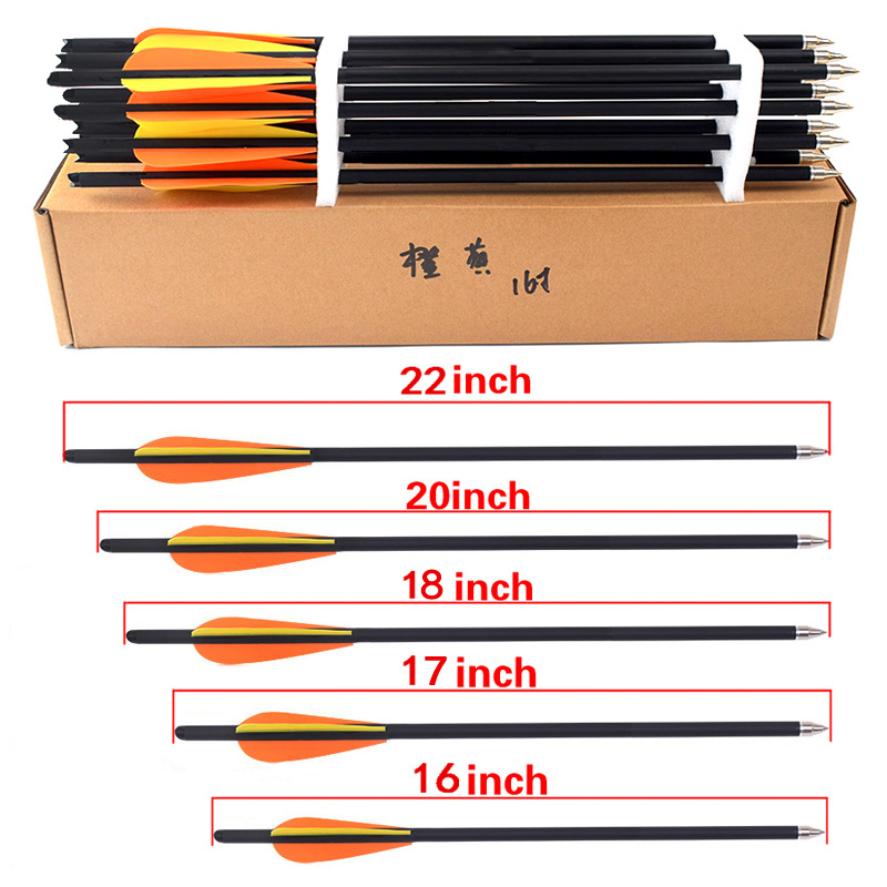 12Pcs 16/17/18/20/22 Inches Ar - Arrow Carbon Shaft ulasan dan harga