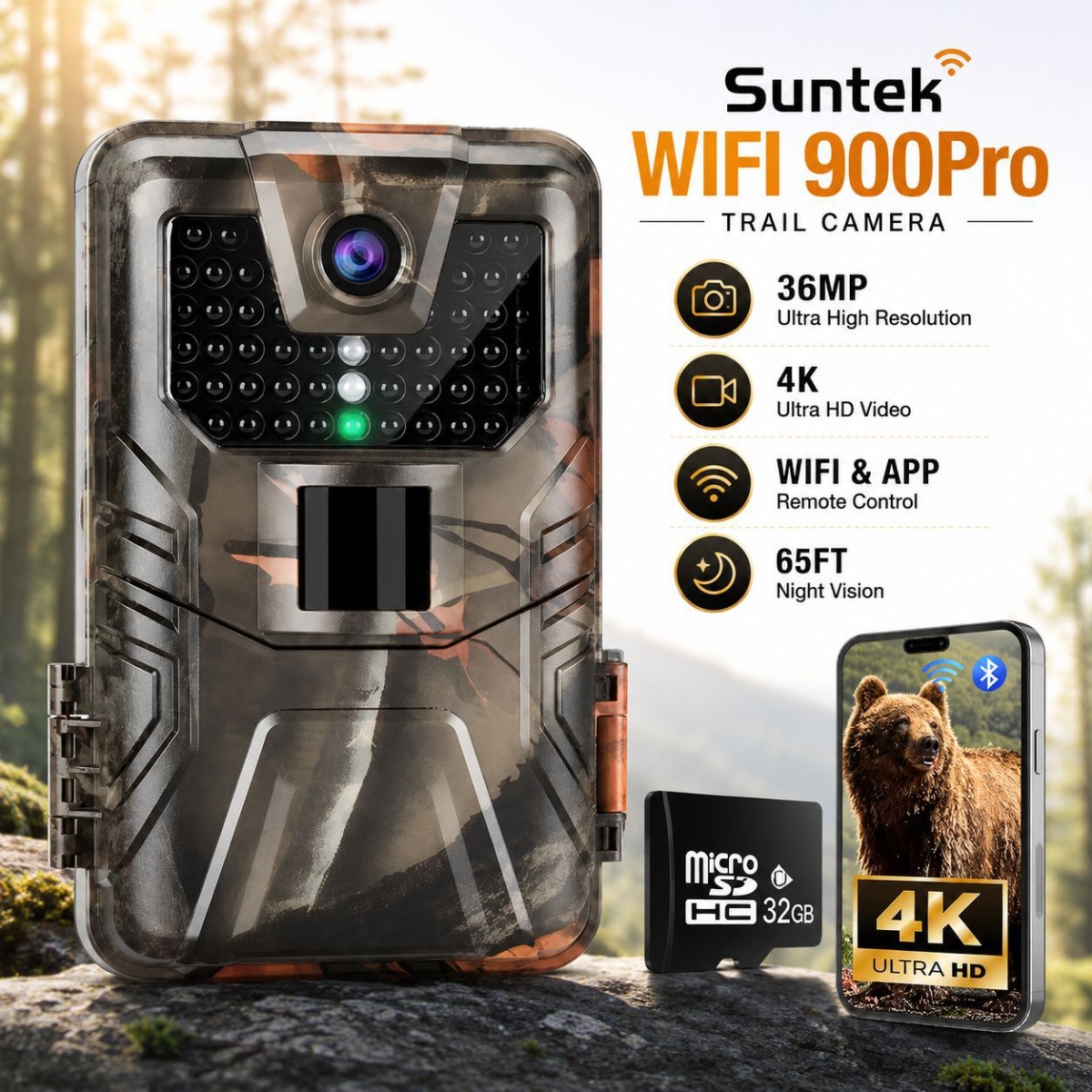 4K Outdoor Wifi Hunting Camera - Outdoor Hunting Camera Wifi ulasan dan harga