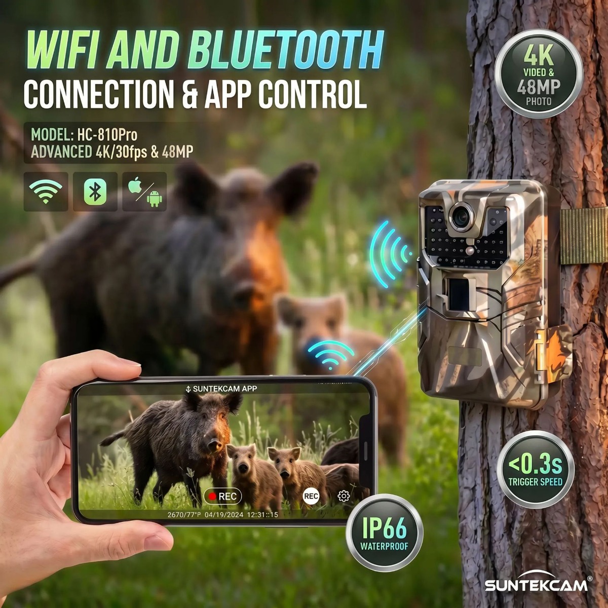 4K Outdoor Wifi Hunting Camera - Outdoor Hunting Camera Wifi ulasan dan harga