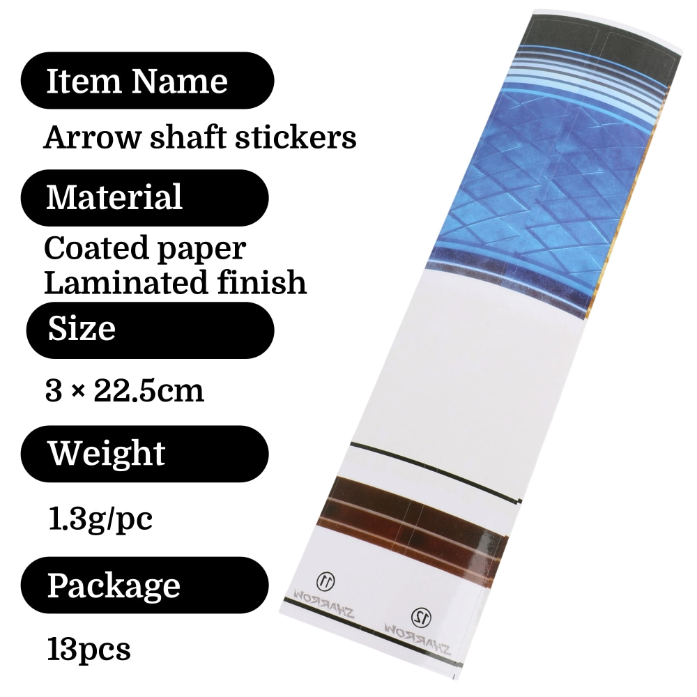 13pcs Arrow Shaft Stickers Wra - Arrow Carbon Shaft ulasan dan harga
